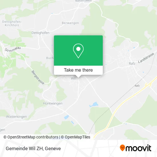 Gemeinde Wil ZH map