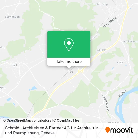 Schmidli Architekten & Partner AG für Architektur und Raumplanung map