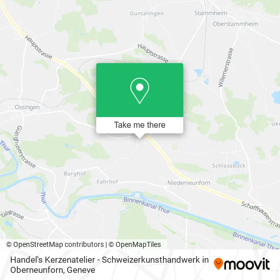 Handel's Kerzenatelier - Schweizerkunsthandwerk in Oberneunforn map