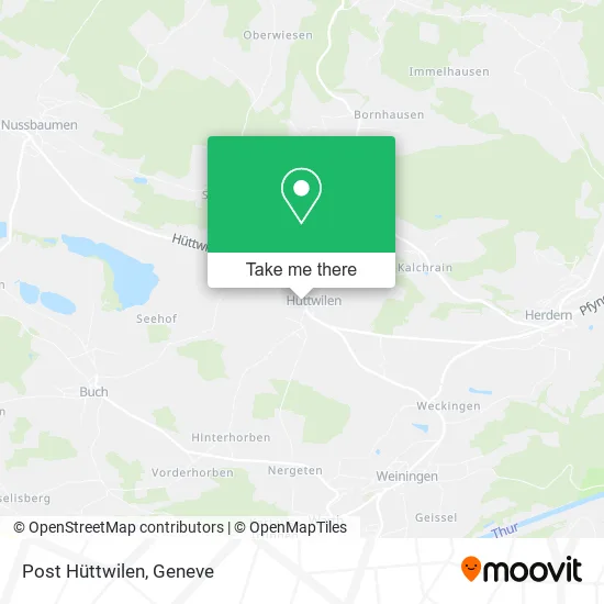 Post Hüttwilen map