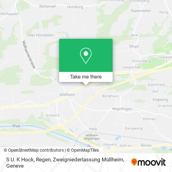 S U. K Hock, Regen, Zweigniederlassung Müllheim map