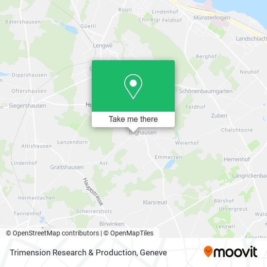 Trimension Research & Production map