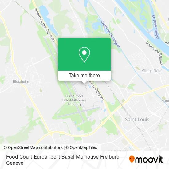 Food Court-Euroairport Basel-Mulhouse-Freiburg plan