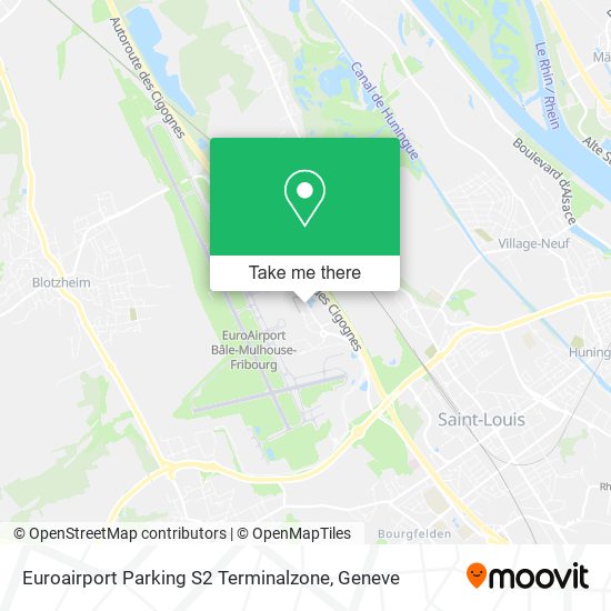 Euroairport Parking S2 Terminalzone map