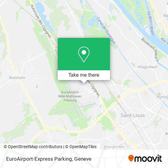EuroAirport-Express Parking map