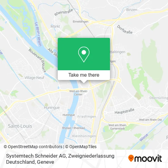 Systemtech Schneider AG, Zweigniederlassung Deutschland map