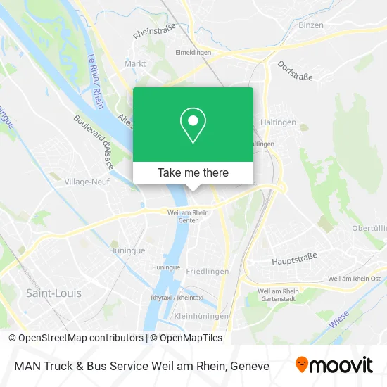 MAN Truck & Bus Service Weil am Rhein map