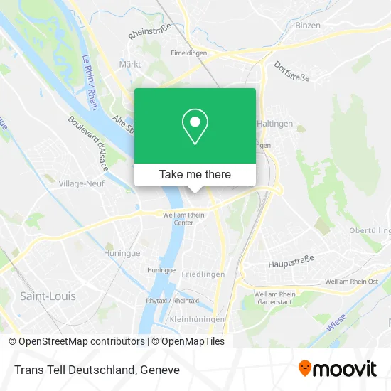 Trans Tell Deutschland map