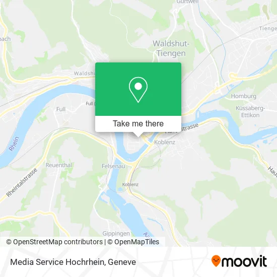 Media Service Hochrhein map