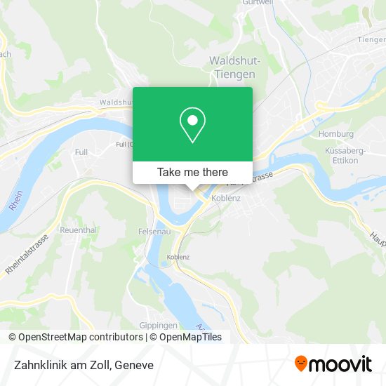 Zahnklinik am Zoll map