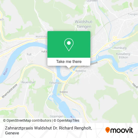 Zahnarztpraxis Waldshut Dr. Richard Rengholt map