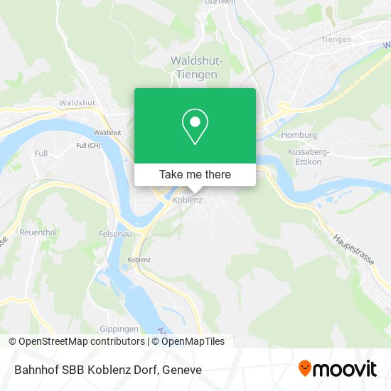 Bahnhof SBB Koblenz Dorf map