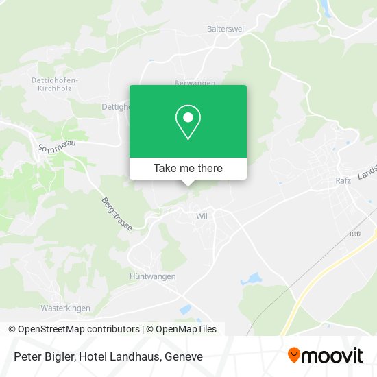 Peter Bigler, Hotel Landhaus map