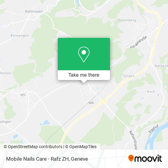 Mobile Nails Care - Rafz ZH map