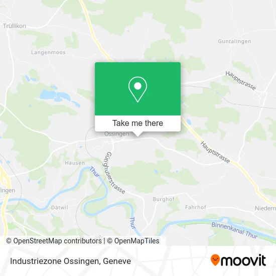 Industriezone Ossingen map