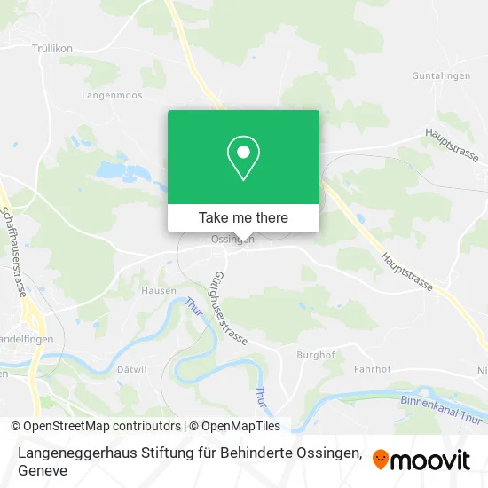 Langeneggerhaus Stiftung für Behinderte Ossingen map