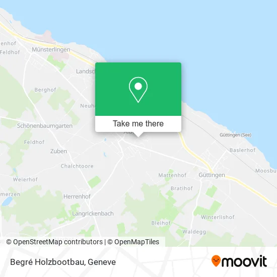 Begré Holzbootbau map