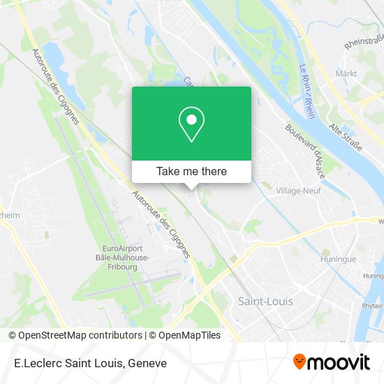 E.Leclerc Saint Louis map