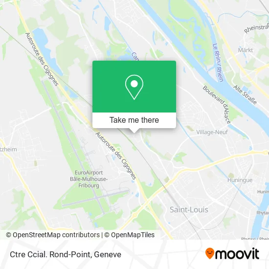 Ctre Ccial. Rond-Point map