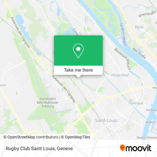 Rugby Club Saint Louis map