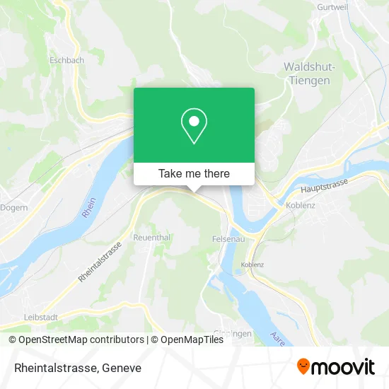 Rheintalstrasse map