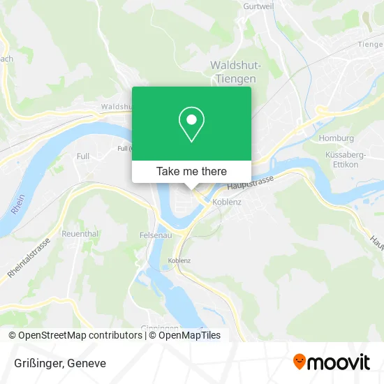 Grißinger map