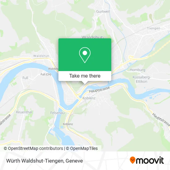 Würth Waldshut-Tiengen map