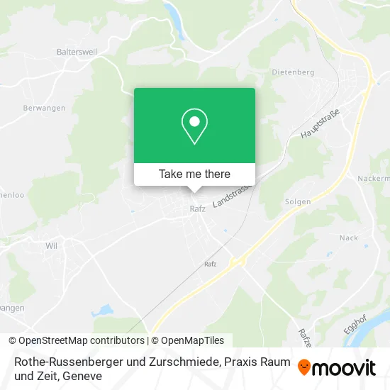 Rothe-Russenberger und Zurschmiede, Praxis Raum und Zeit map