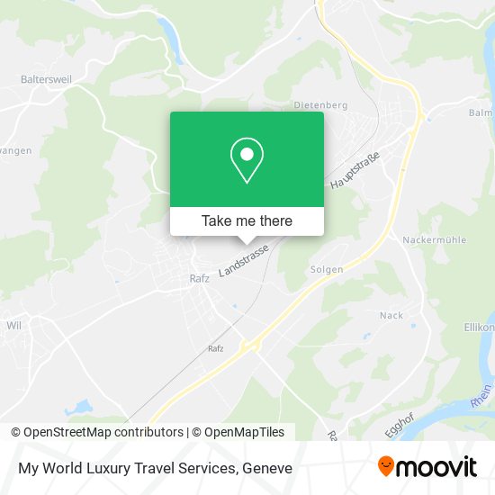 My World Luxury Travel Services map