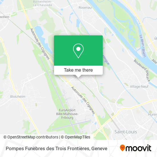 Pompes Funèbres des Trois Frontières map