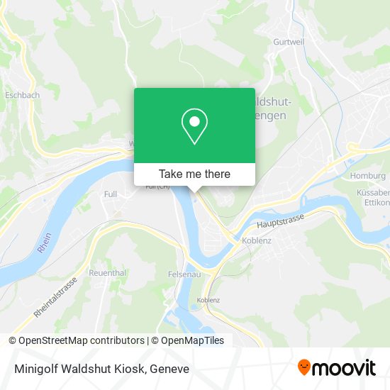 Minigolf Waldshut Kiosk map