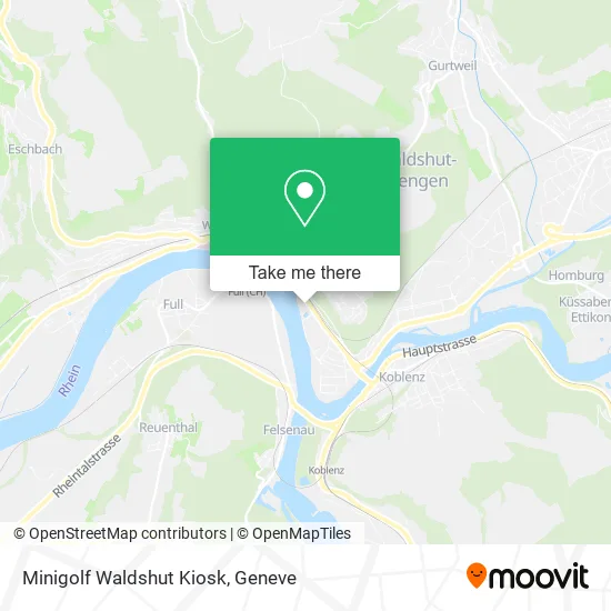 Minigolf Waldshut Kiosk map