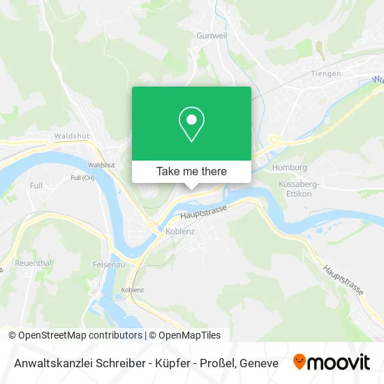 Anwaltskanzlei Schreiber - Küpfer - Proßel map