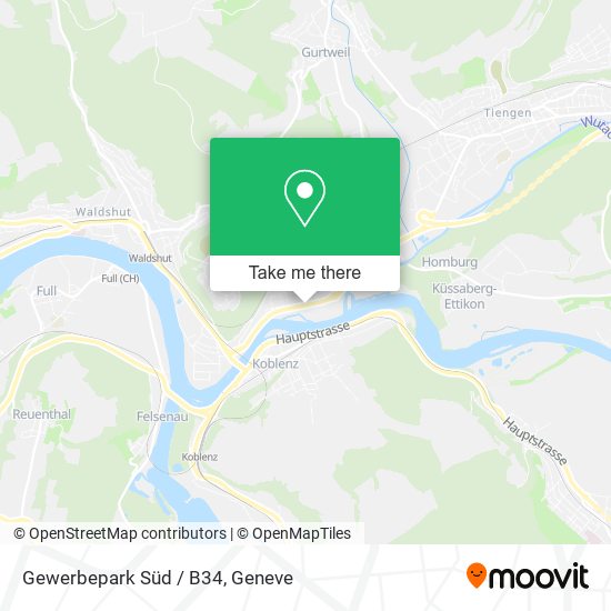 Gewerbepark Süd / B34 map
