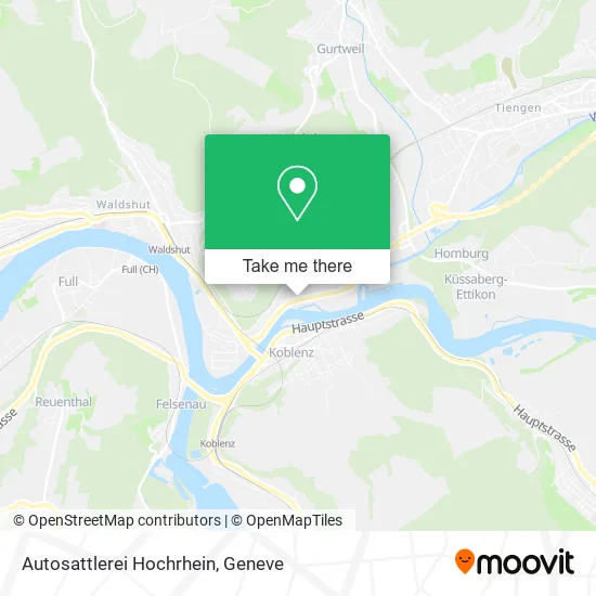 Autosattlerei Hochrhein map