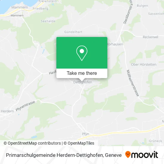 Primarschulgemeinde Herdern-Dettighofen map