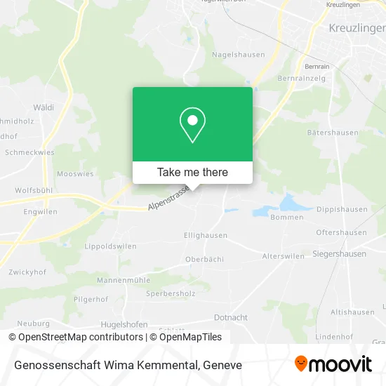 Genossenschaft Wima Kemmental map