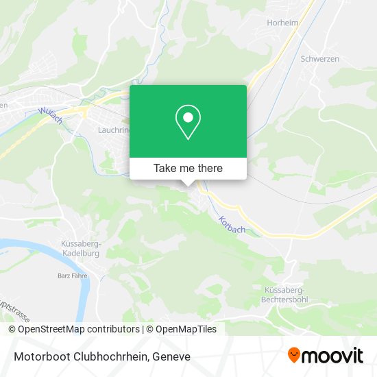 Motorboot Clubhochrhein map