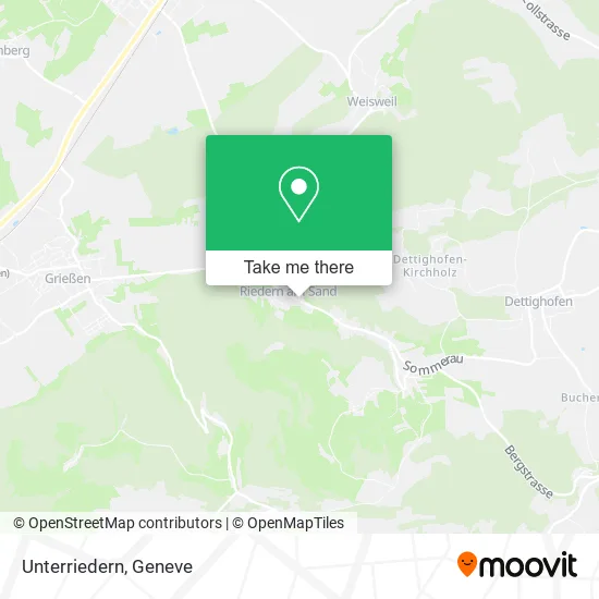 Unterriedern map
