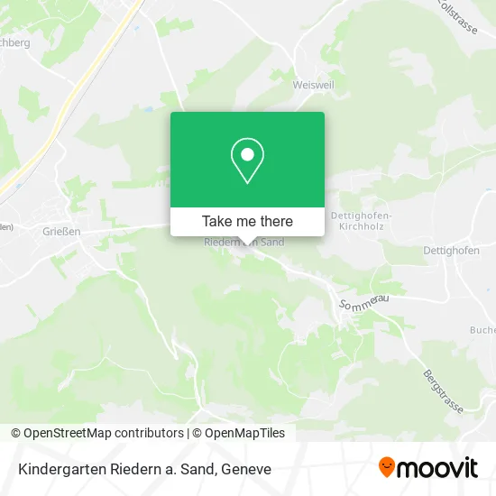 Kindergarten Riedern a. Sand map