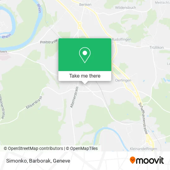 Simonko, Barborak map