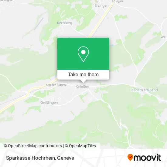 Sparkasse Hochrhein map