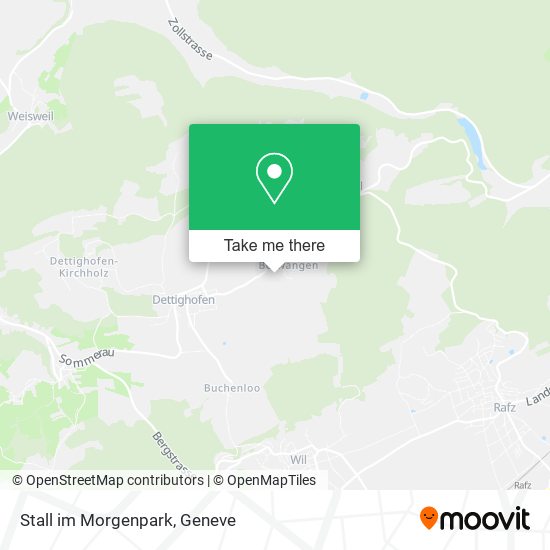 Stall im Morgenpark map