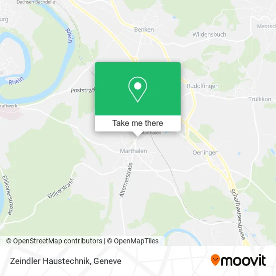 Zeindler Haustechnik map