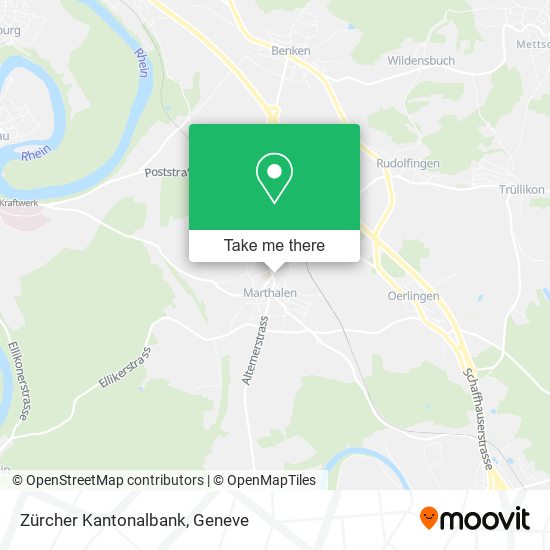 Zürcher Kantonalbank map