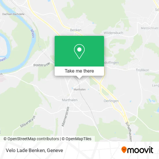 Velo Lade Benken map