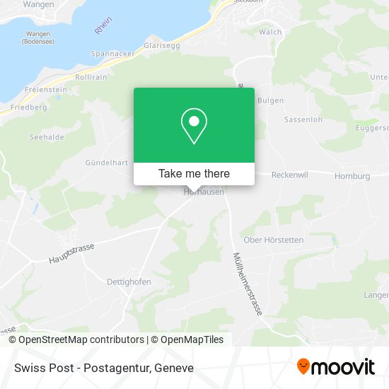 Swiss Post - Postagentur map