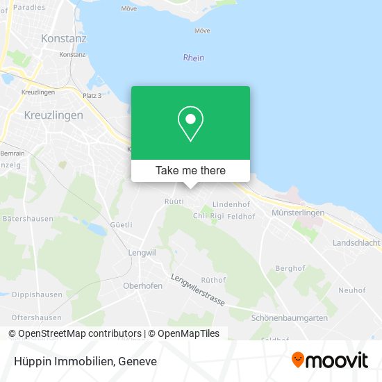 Hüppin Immobilien map