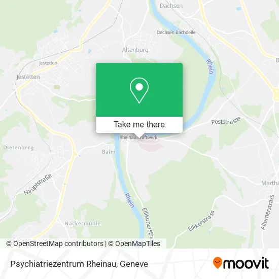 Psychiatriezentrum Rheinau map
