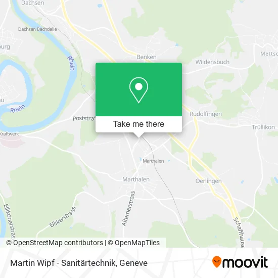 Martin Wipf - Sanitärtechnik map